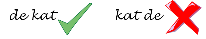 Zinsdelen oefenen: volgorde in zinsdeel staat vast